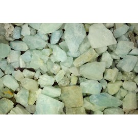 Fantasia Materials: 1/2 lb Aquamarine Mine Run Rough Stones from Pakistan