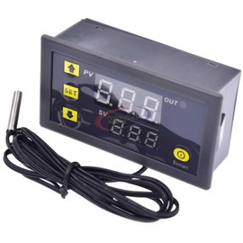 4pcs W3230 12V Digital Temperature Controller with NTC Temperature Probe LED Heating Cooling Instrument Regulator Control Range from -50℃ to 120℃