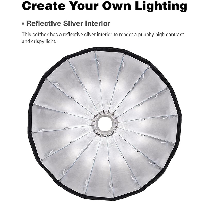 GODOX QR-P90 Soft Box 35.5"/90cm Quick Release Parabolic Softbox +