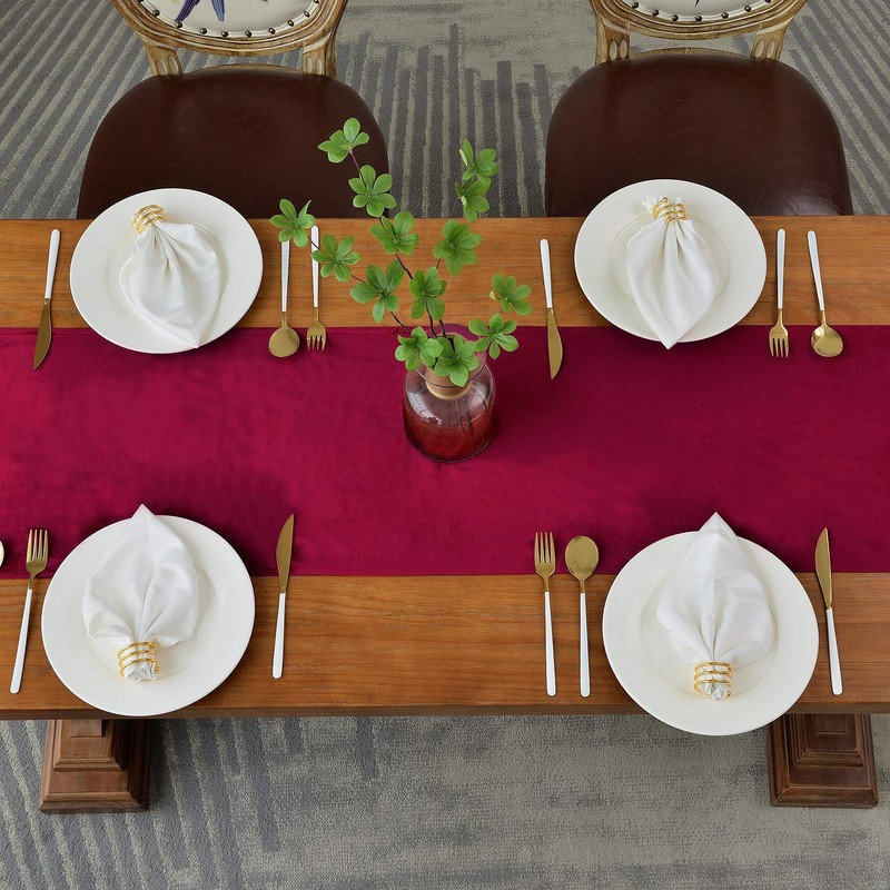BALCONY & FALCON Table Runners Washable Table Runner for Kitchen