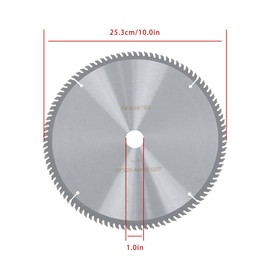 Thomletha 10 Inch 100T Carbide Tipped Circular Saw Blade Alloy Steel Woodworking Blade for Smooth, Accurate Cuts