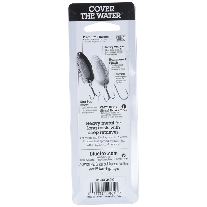 Blue Fox Pixiee Spoon, 1/2-Ounce, Fluorescent Chartreuse UV