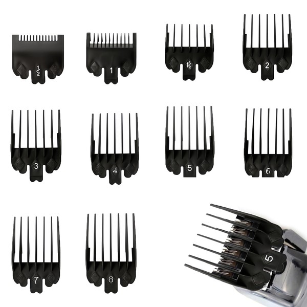 10 Pcs Hair Clipper Guards Set,Clipper Guards for Wahl Replacement