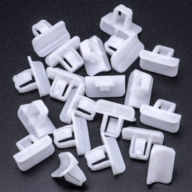 Rexka 20pcs Bumper Cover Fender Flare Fascia Grille Moulding Clips 68225214AA Compatible with Chrysler Jeep Cherokee, Gladiator, Grand Cherokee, Wrangler, Dodge Durango