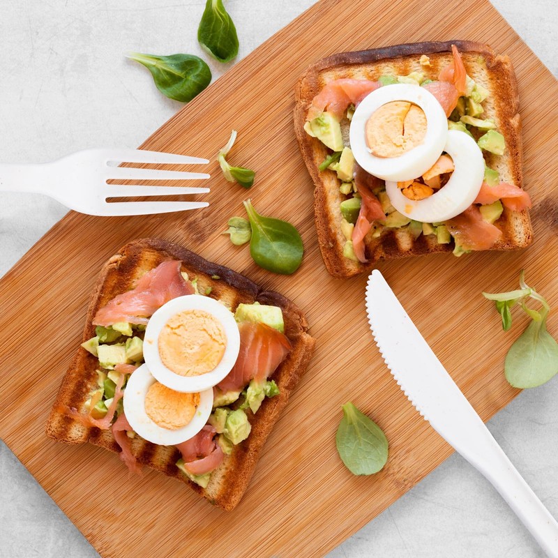 Supernal 180pcs Plastic Silverware Heavy Duty Matt White Plastic Silverware