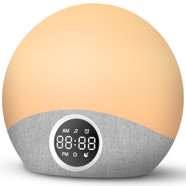 SWIFTVEIN Daylight Alarm Clock with Sunrise - Wake-up Light Alarm Clock with 30 Sounds - Sunlight Alarm Clock & Night Lamp Bedroom - Sunrise Alarm Clock