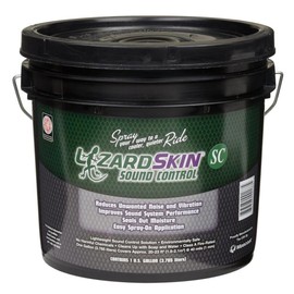 Lizard Skins Sound Barrier, Spray On, Acrylic, Black, 1 gal Bucket, Each (2203-1GAL)