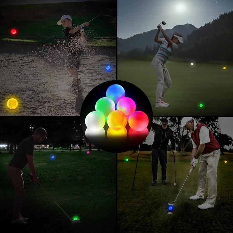 Batone Glow Golf Balls Dark Long Last Super Bright Night