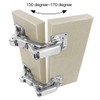 KAFENDA 170 Degree Hinges Frameless Cabinet Door Hinges, Hidden Hydraulic