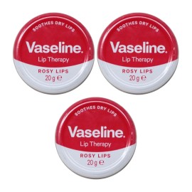 Vaseline PACK OF 3 Vaseline Lip Therapy Rosy Lips Lip Balm, 0.7 Oz SEALED