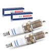 2 x Original BOSCH 0242245576 Spark Plugs Compatible with Golf