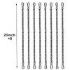 8 Pcs 20 Inch Stained Glass Window Hanging Chain -