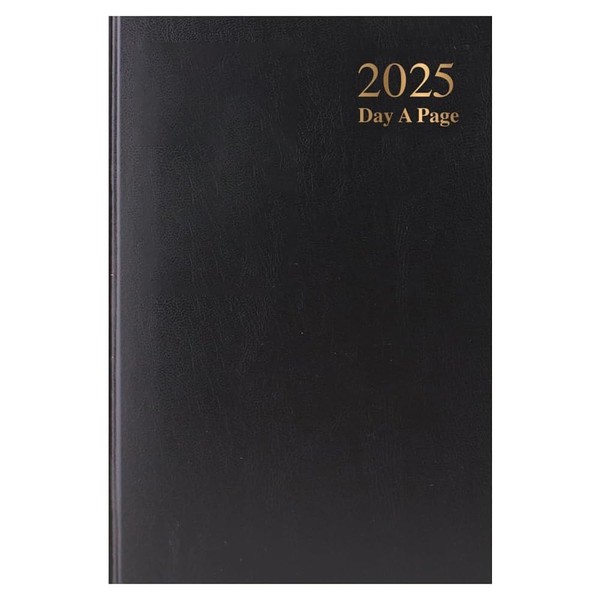 ZOPPER A4 2025 Day a Page Diary Black | 2025