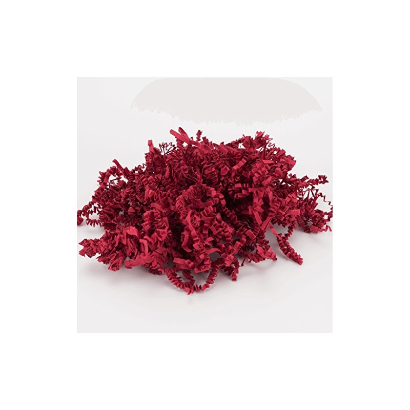 Deep Red Shredded Kraft Paper Shred (Zigzag/Crinkle cut) for gift