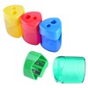 Iwobi 12 Pieces Manual Pencil Plastic Pencil Sharpener for Children,
