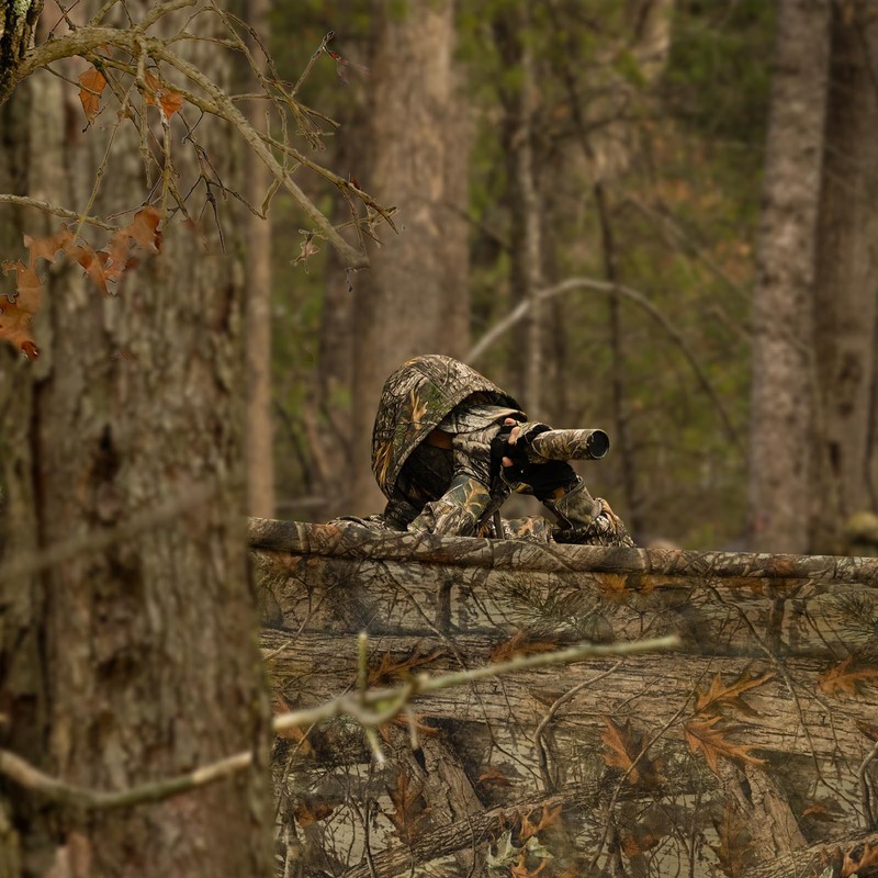 Camo Burlap Blind Material, LOOGU Camo Netting Cover 56 inch