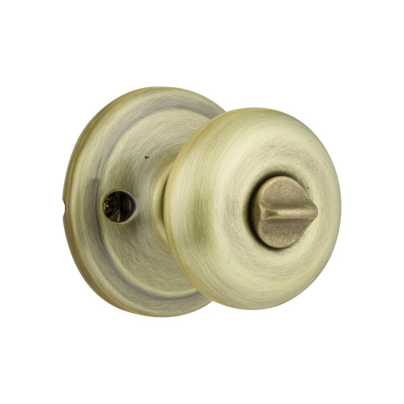 Kwikset Juno Entry Door Knob with Lock and Key, Secure