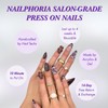 NailPhoria｜SURPRISE DEAL Collections (70 Styles) acrylic press nails:_Amber Rose_L