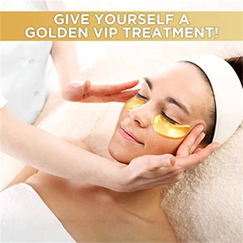 Mascarilla De Oro De 24 Quilates Para Contorno De Ojos,
