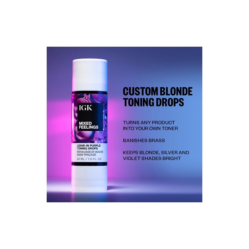 IGK Igk mixed feelings leave-in blonde drops unisex 1 oz