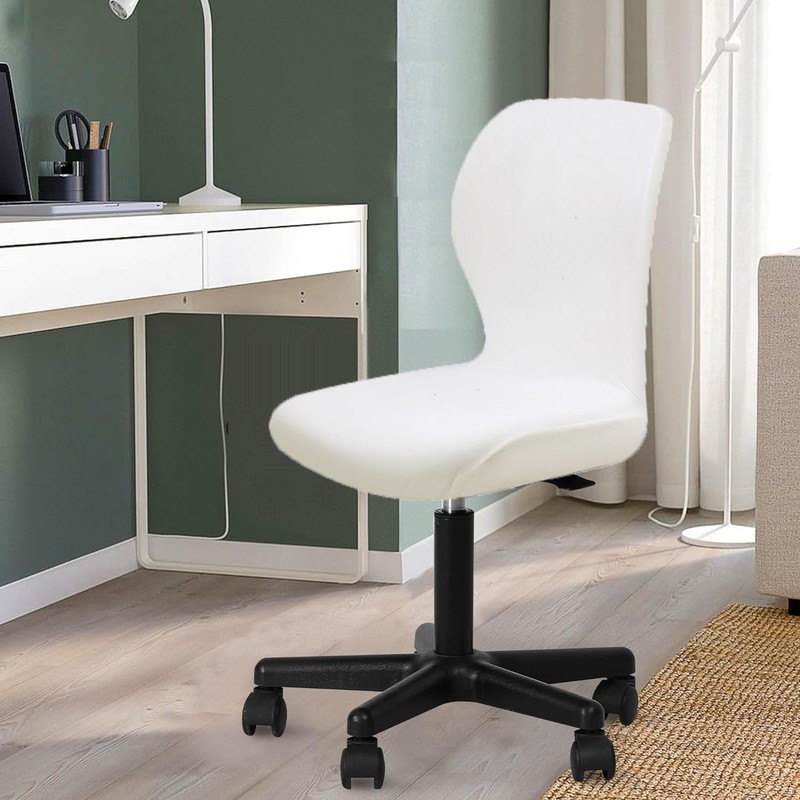 Deisy Dee Velvet Stretch Armless Office Chair Covers - Colorful