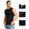 Eleady 2 Packs Black Mens Compression Shirt Tank Tops Workout