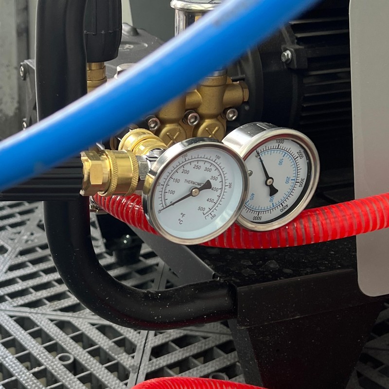 JOEJET Pressure Washer Gauge, Pressure Washer Pressure Gauge and Temperature