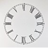5 1/2 Inches Diameter Clock Paper Dial, Roman Numbers (Lot