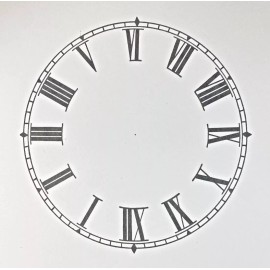 5 1/2 Inches Diameter Clock Paper Dial, Roman Numbers  (Lot 221)