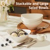 Teocera 6 Inch Ceramic Breakfast Bowls Set of 6, 10