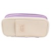 Large Pen Bag Simple Style Canvas Mesh Pockets Pen Slots