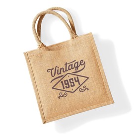 D Design Invent Print! 70th Birthday Gift Bag Natural Jute 30 x 30 x 19cm 14 Litre Volume