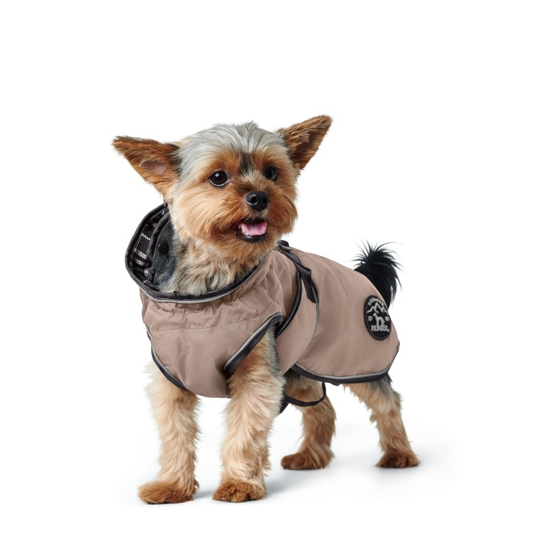 HUNTER UPPSALA Waterproof Reflective Dog Coat 65 Taupe