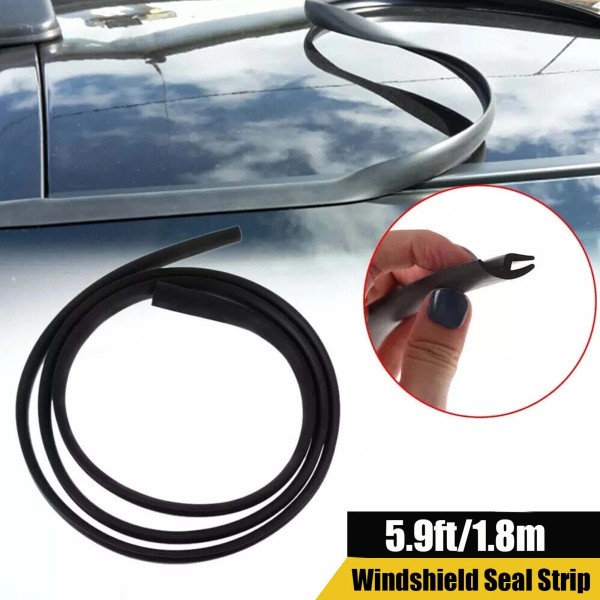 Unbranded 5.9ft/1.8M For Ram Rubber Car Windshield Panel Seal Strip