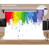 MeetSIOY 7x5ft Abstract Cartoons Art Backdrop Colorful Paint Splatter -