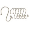 12Pcs Nickel Rust Proof Shower Curtain Hooks for Window Door