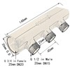 GOGOUP 3 Way Distribution Water Manifold Air Flow Pump Tubing