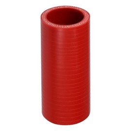 QUARKZMAN 1 Stück 35mm 1,38" ID 100mm 3,94" Länge 0 Grad Roter Autosilikonschlauch Kühlmittelschlauch Universal