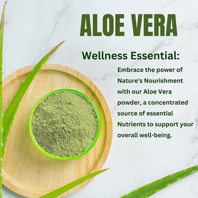 Hebhac Herbs Aloe Vera Leaf Powder Organic 100 g (3.5