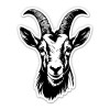 AK Stickers Goat Vinyl Sticker - SELECT SIZE - 3"