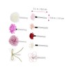 Baluue 1set Japanese Floral Hair Stick Elegant Hair Fork for