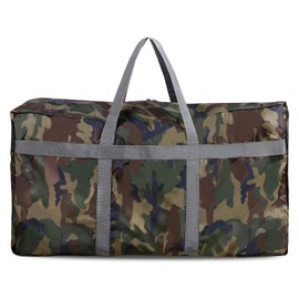 REDCAMP 60/75/96L - Bolsa de lona extra grande ligera, 22/25/31 pulgadas, repelente al agua, bolsa de viaje plegable para hombres y mujeres, negro/azul/rojo, Camuflaje 96L