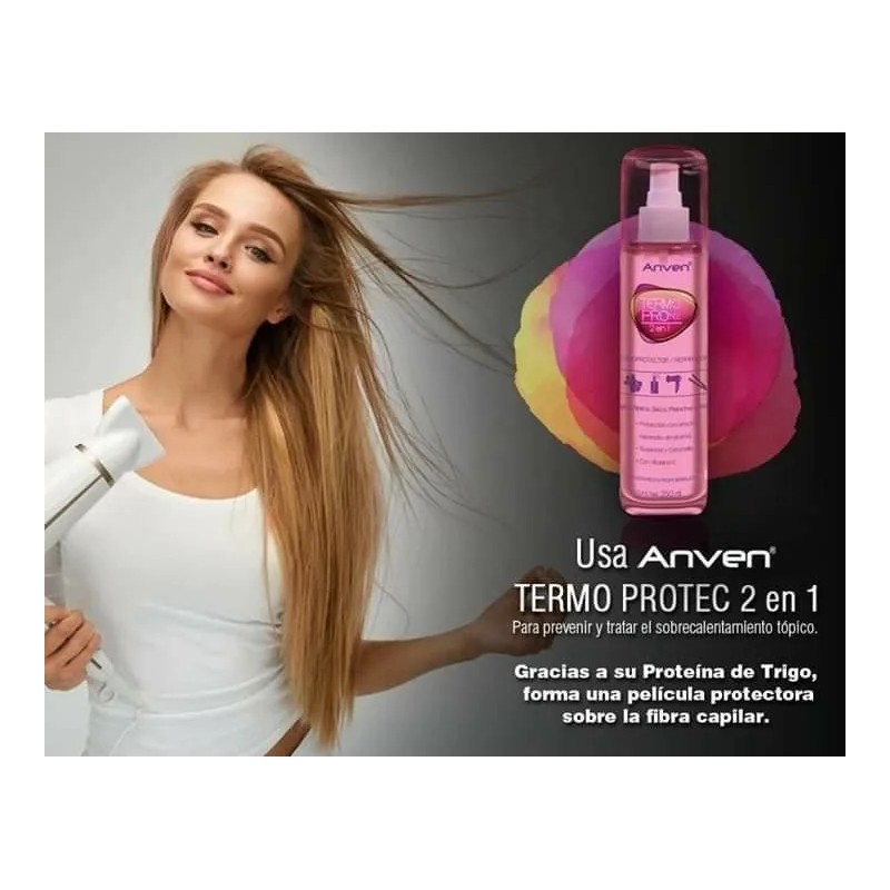 Protector De Calor Y Reparador 2 En 1 Anven Termoprotec
