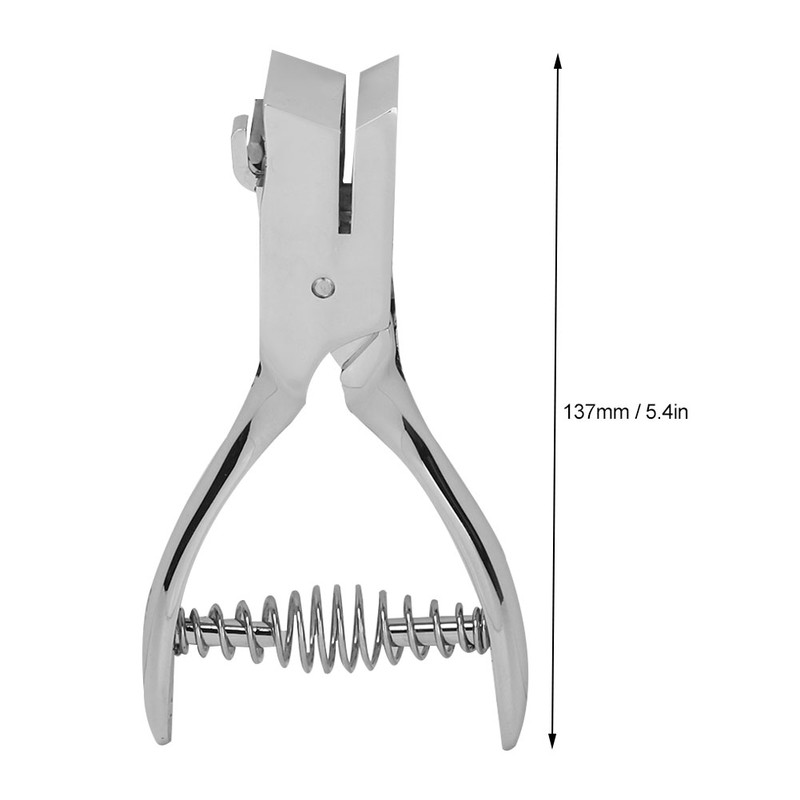 Handheld Hole Slot Puncher Card Oval Hole Puncher Tool Single