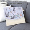 Throw Pillow Embroidery Kit Multi Purpose Comfortable Soft Clivia Pattern