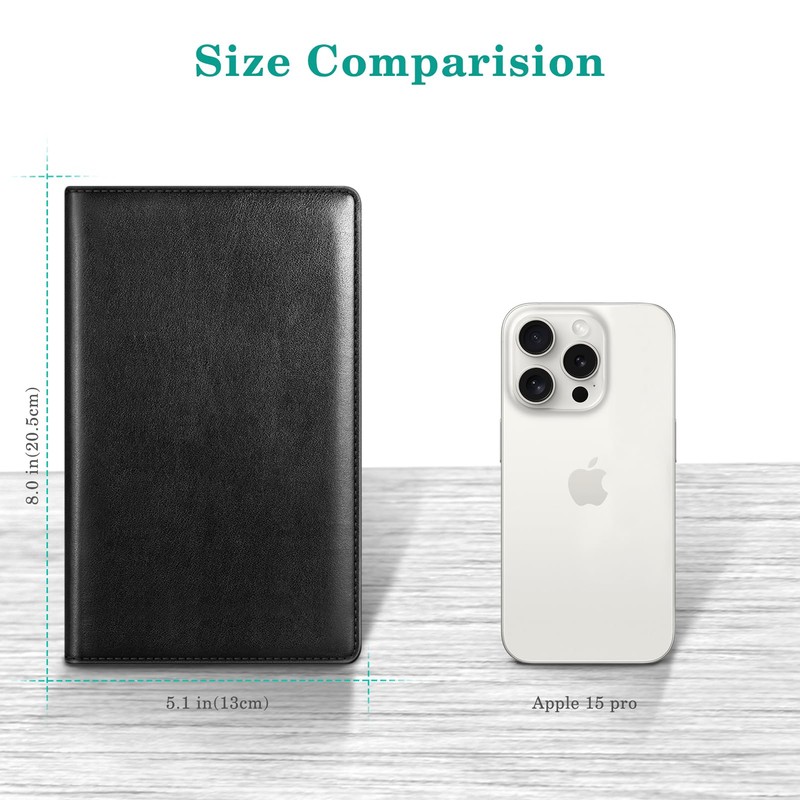 Fintie Server Book Organizer with Zipper Pocket, PU Leather Restaurant