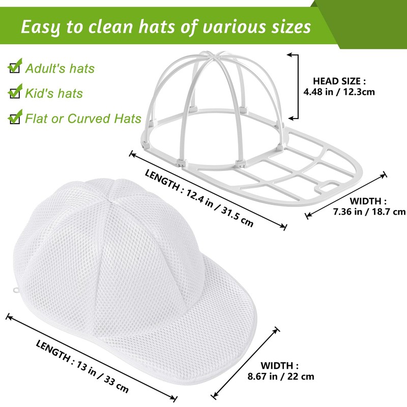 Eiito Hat Washer Cage, Hat Washer for Baseball Caps for