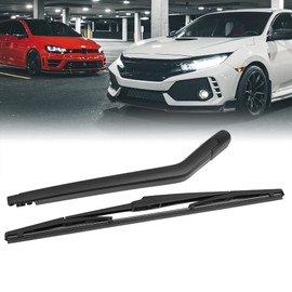 X AUTOHAUX Rear Windshield Wiper Blade Arm Set for Toyota Prius Hatchback 03-09