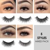 False Eyelashes 3D Artificial Eyelashes Natural Fake Lashes 5 Different
