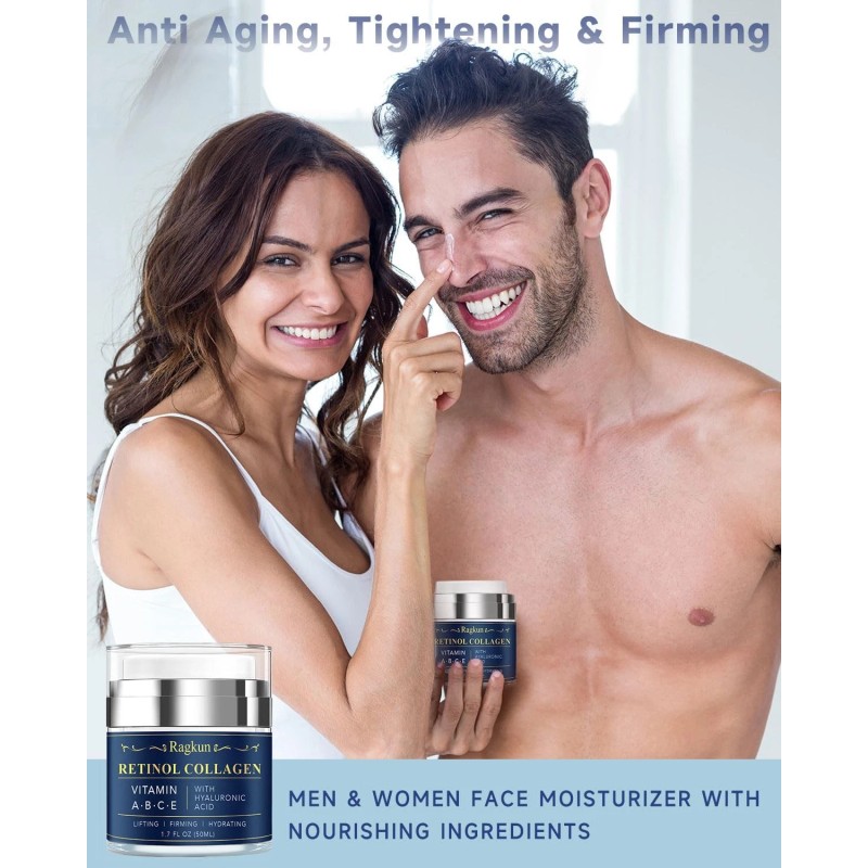 Ragkun Retinol Cream for Face, Collagen Neck Creams for Tightening